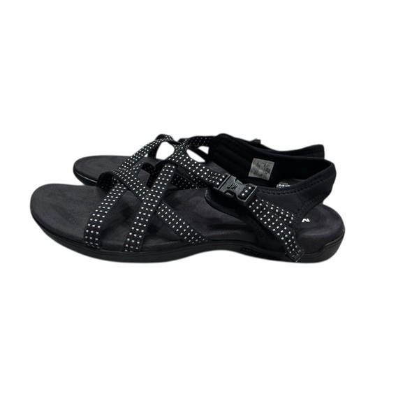 Women’s Merrell District Muri Lattice Black & White Strappy Sandals: 10 - Picture 2 of 6
